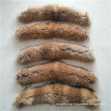 natural genuine raccoon fur collar detachable fur collar women